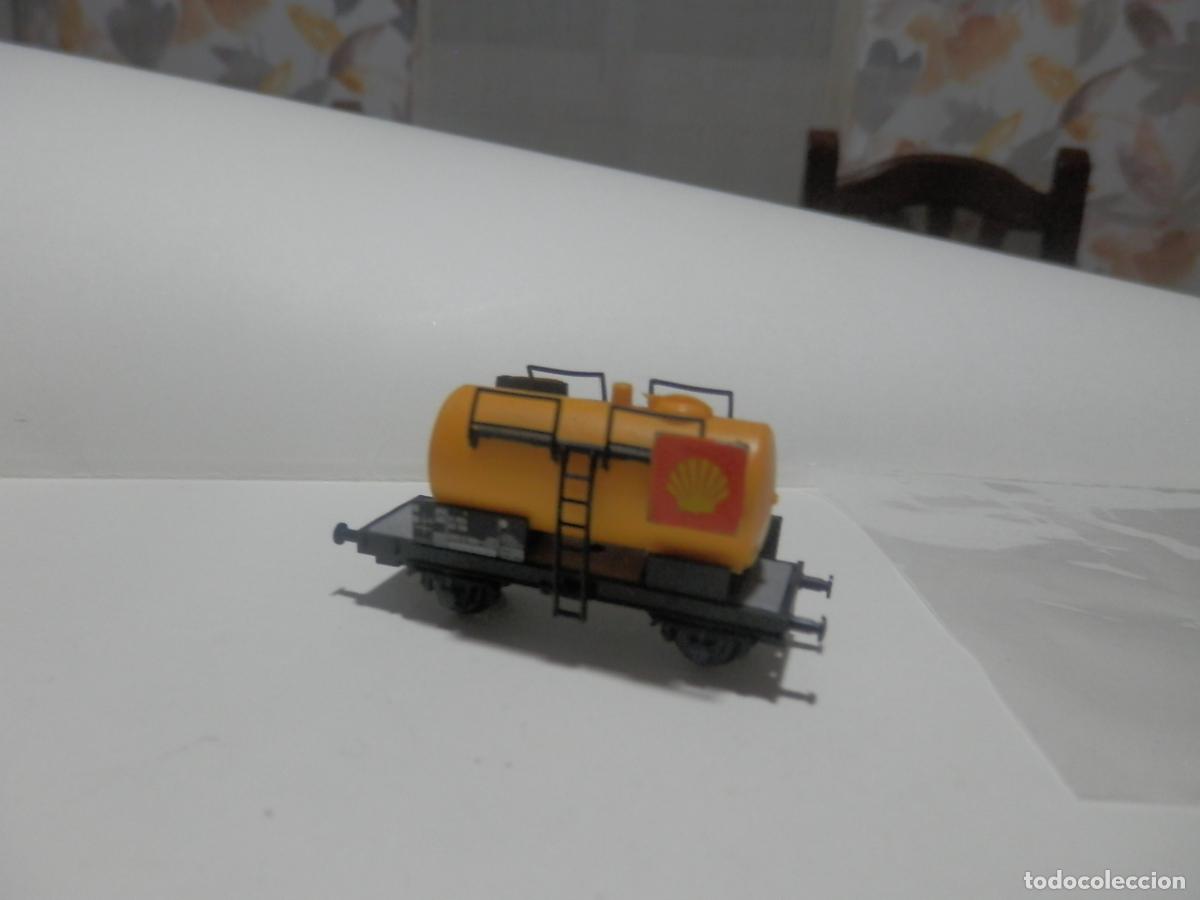 Trenes escala: VAGON CISTERNA ESCALA N DE FLEISCHMANN - Foto 4