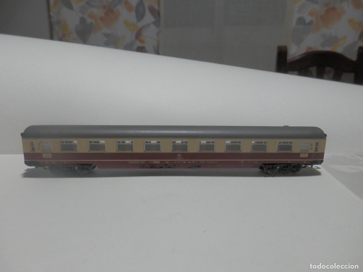 Trenes escala: VAGON PASAJEROS DDE LA DB ESCALA N DE FLEISCHMANN CON LUZ - Foto 2