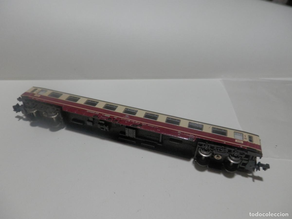 Trenes escala: VAGON PASAJEROS DDE LA DB ESCALA N DE FLEISCHMANN CON LUZ - Foto 3