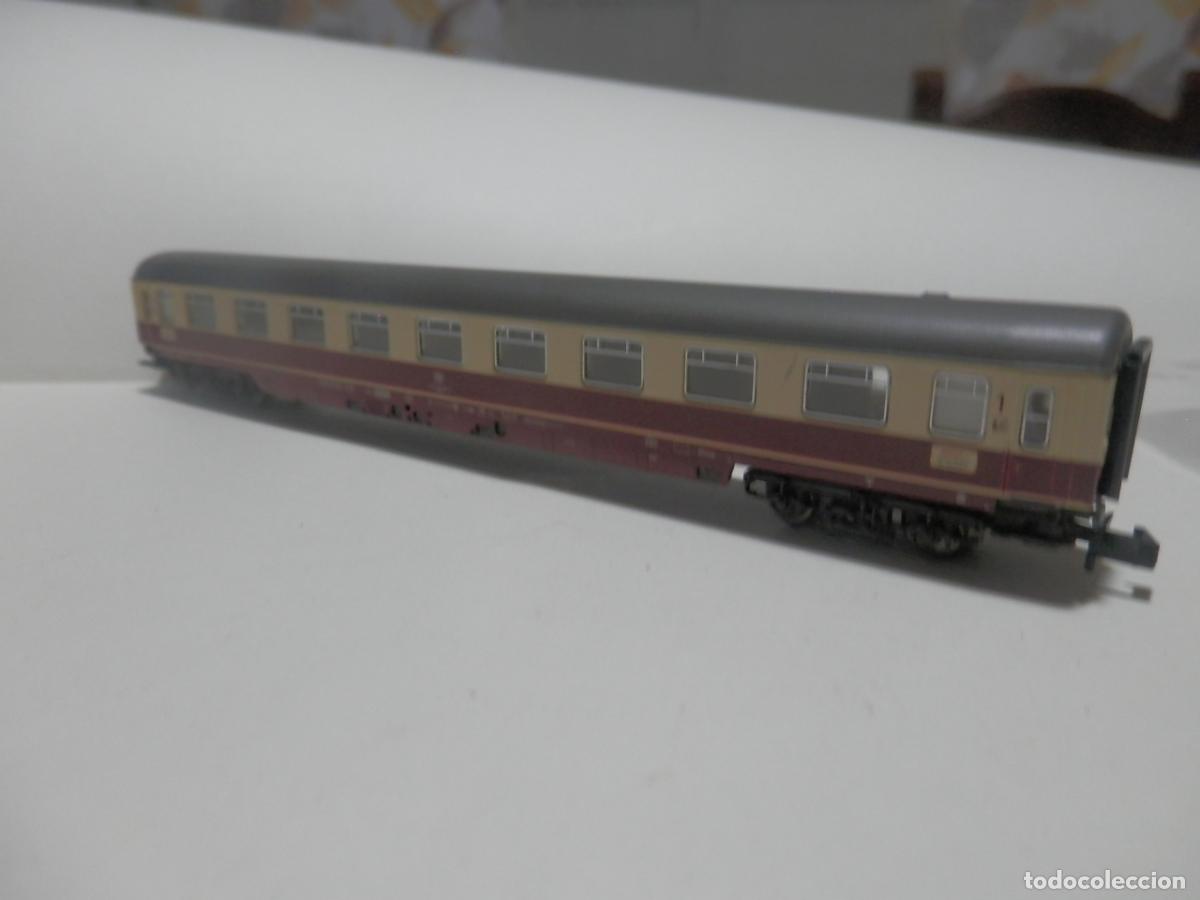 Trenes escala: VAGON PASAJEROS DDE LA DB ESCALA N DE FLEISCHMANN CON LUZ - Foto 4