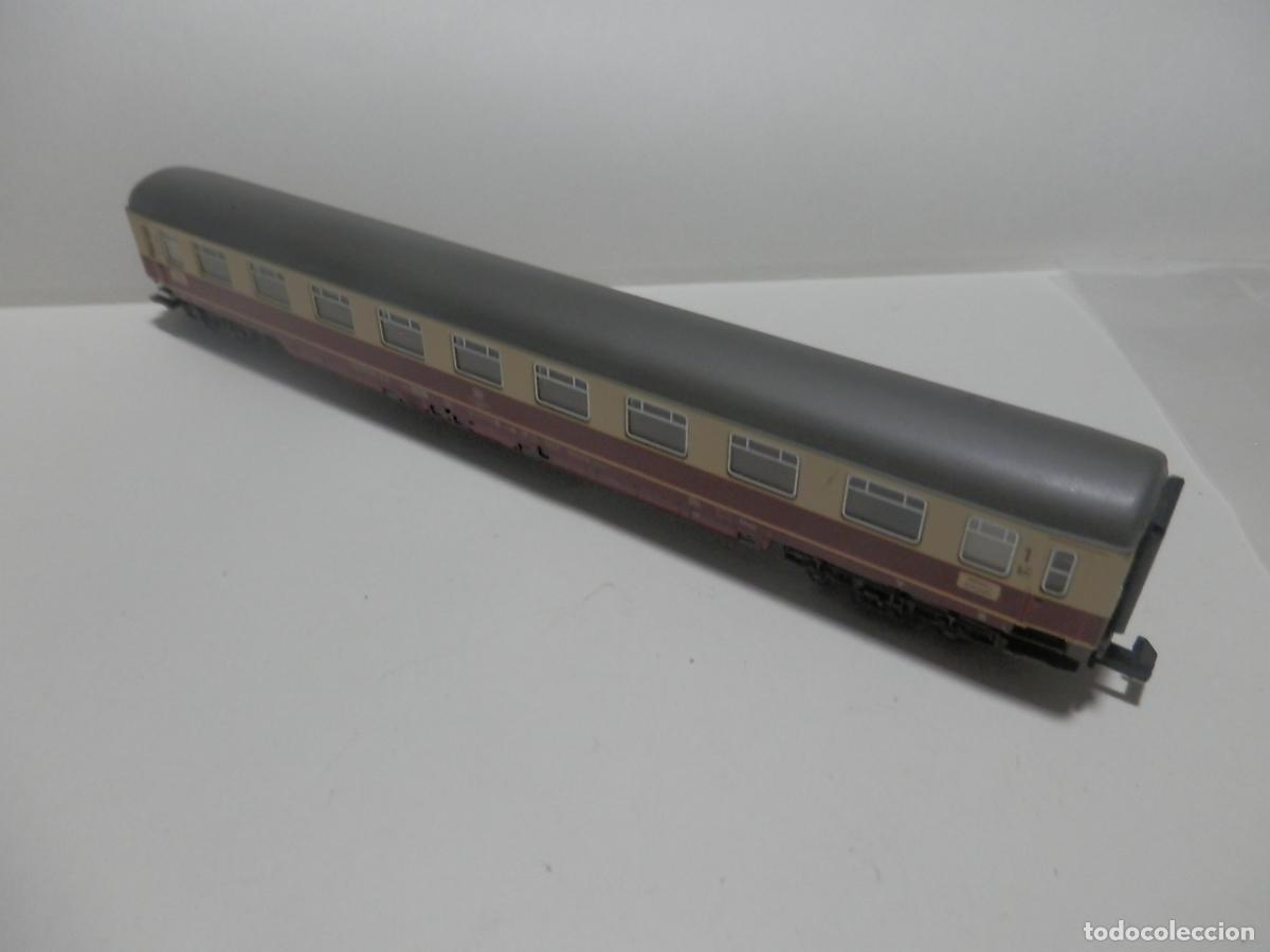 Trenes escala: VAGON PASAJEROS DDE LA DB ESCALA N DE FLEISCHMANN CON LUZ - Foto 5