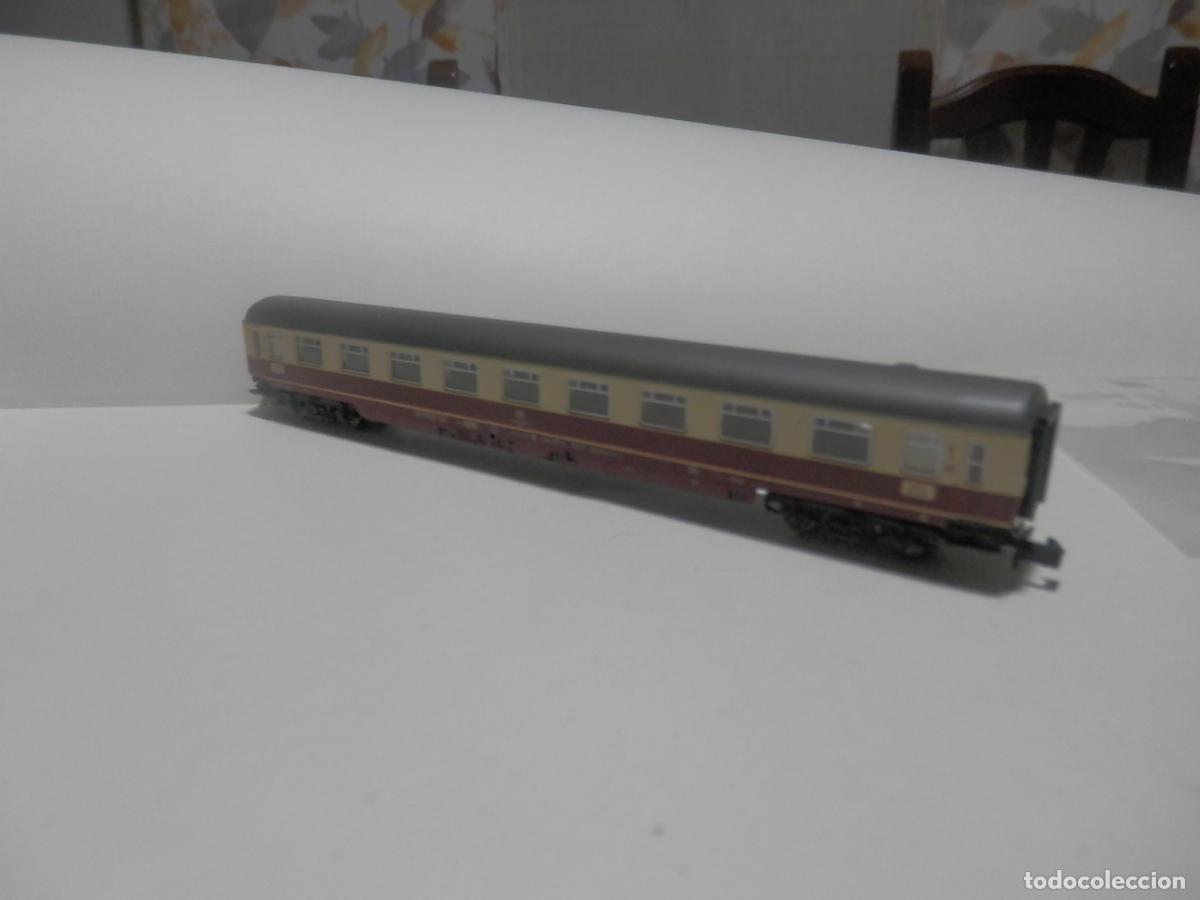 Trenes escala: VAGON PASAJEROS DDE LA DB ESCALA N DE FLEISCHMANN CON LUZ - Foto 6