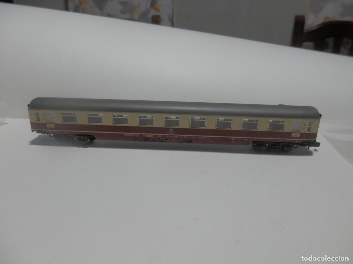 Trenes escala: VAGON PASAJEROS DDE LA DB ESCALA N DE FLEISCHMANN CON LUZ - Foto 10