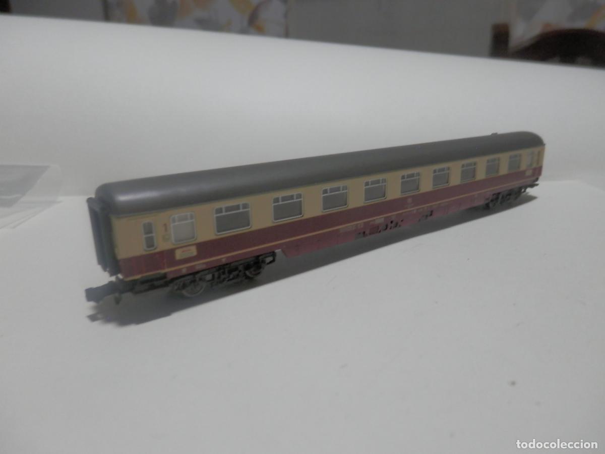 Trenes escala: VAGON PASAJEROS DDE LA DB ESCALA N DE FLEISCHMANN CON LUZ - Foto 11