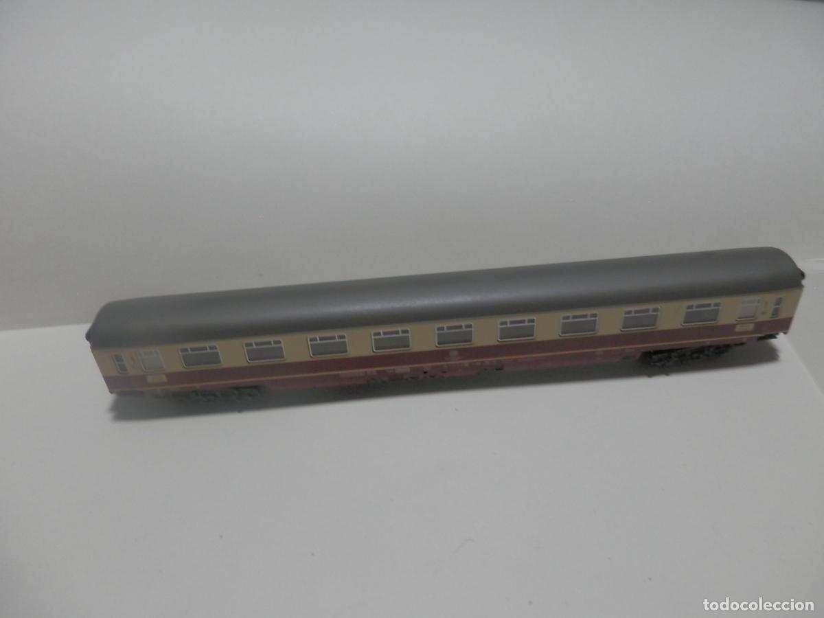 Trenes escala: VAGON PASAJEROS DDE LA DB ESCALA N DE FLEISCHMANN CON LUZ - Foto 12