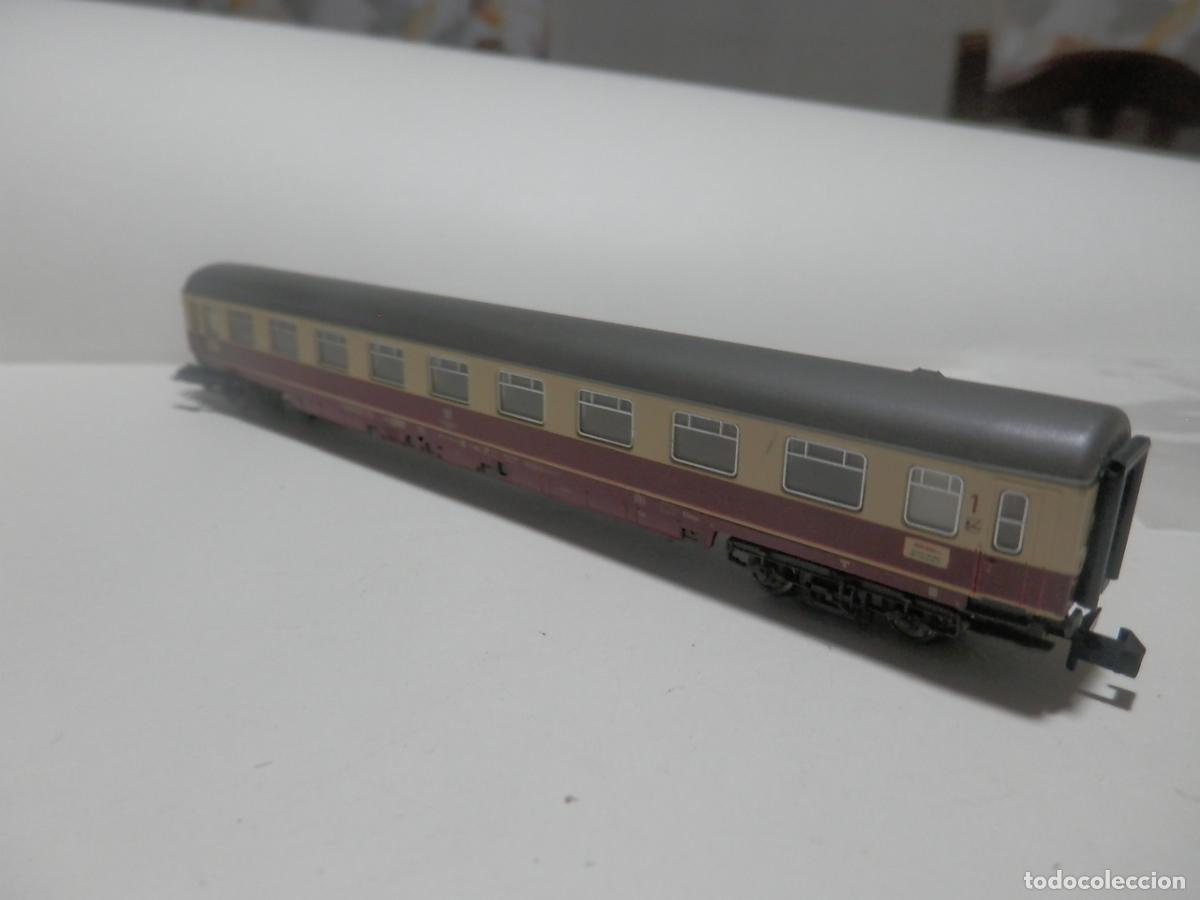 Trenes escala: VAGON PASAJEROS DDE LA DB ESCALA N DE FLEISCHMANN CON LUZ - Foto 14