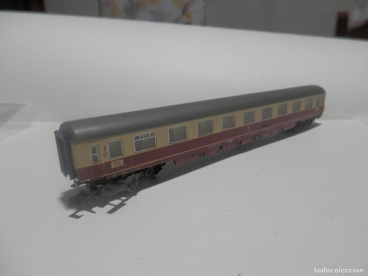 Trenes escala: VAGON PASAJEROS DDE LA DB ESCALA N DE FLEISCHMANN CON LUZ - Foto 16
