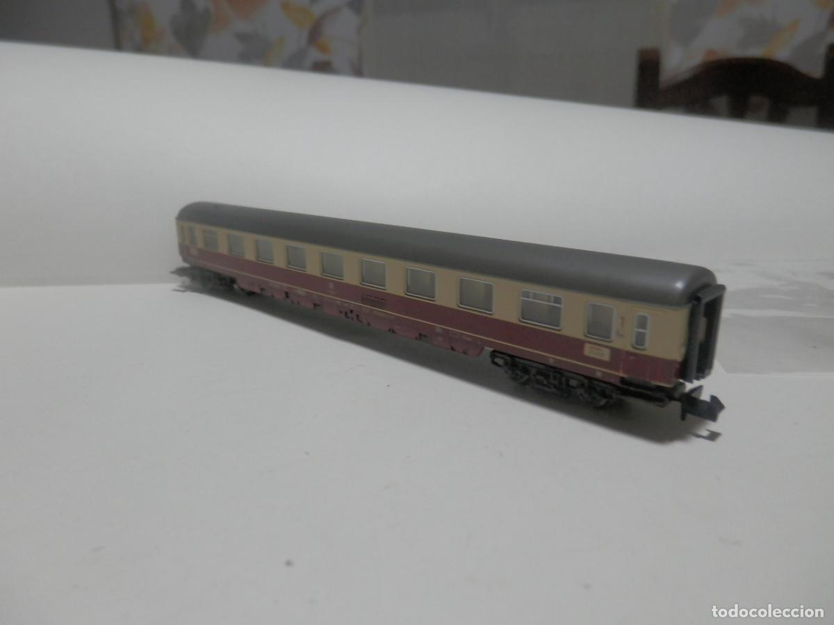 Trenes escala: VAGON PASAJEROS DDE LA DB ESCALA N DE FLEISCHMANN CON LUZ - Foto 17