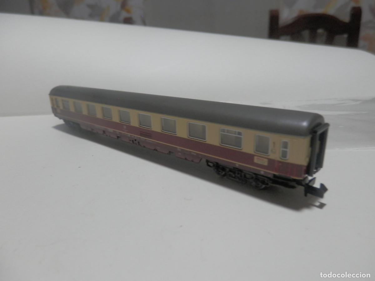 Trenes escala: VAGON PASAJEROS DDE LA DB ESCALA N DE FLEISCHMANN CON LUZ - Foto 3