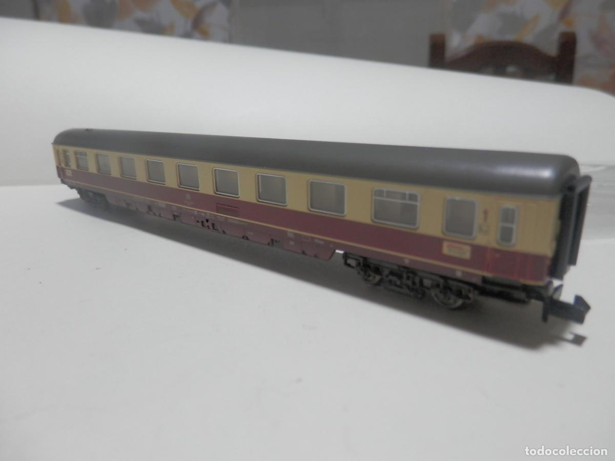 Trenes escala: VAGON PASAJEROS DDE LA DB ESCALA N DE FLEISCHMANN CON LUZ - Foto 4