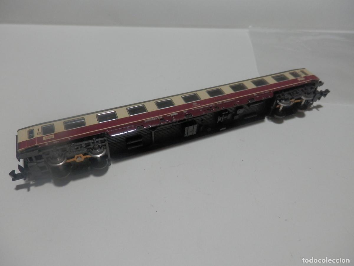 Trenes escala: VAGON PASAJEROS DDE LA DB ESCALA N DE FLEISCHMANN CON LUZ - Foto 7