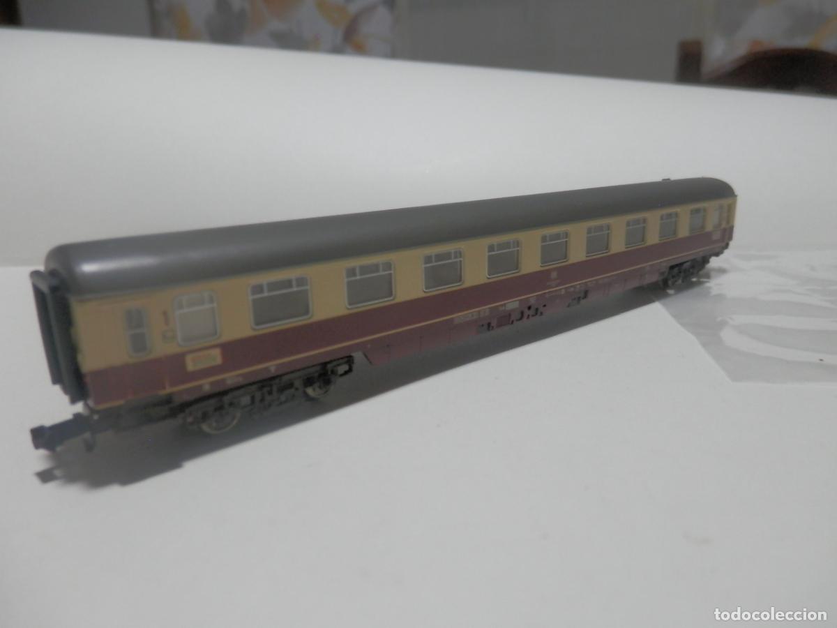 Trenes escala: VAGON PASAJEROS DDE LA DB ESCALA N DE FLEISCHMANN CON LUZ - Foto 10
