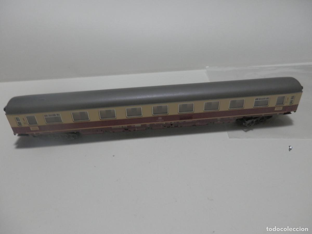 Trenes escala: VAGON PASAJEROS DDE LA DB ESCALA N DE FLEISCHMANN CON LUZ - Foto 12