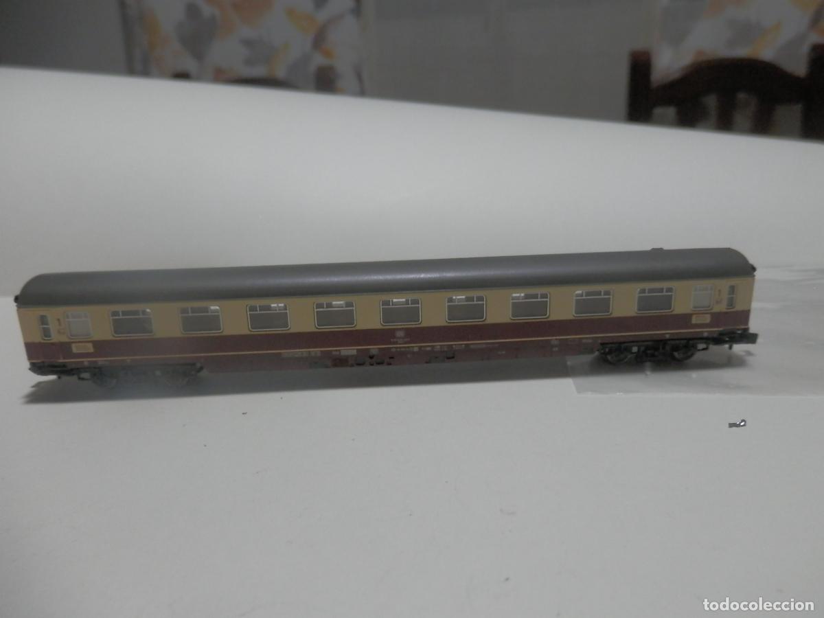 Trenes escala: VAGON PASAJEROS DDE LA DB ESCALA N DE FLEISCHMANN CON LUZ - Foto 1