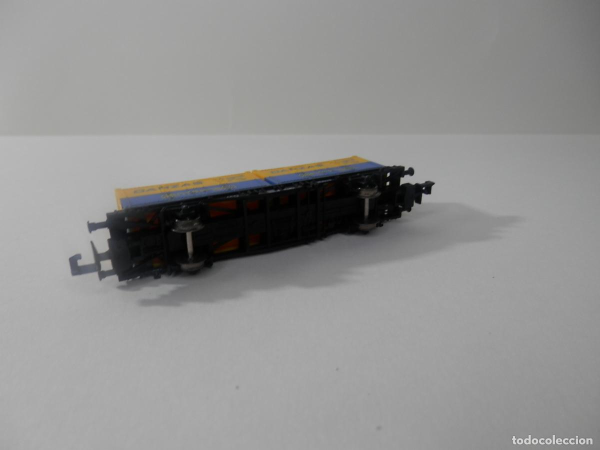 Trenes escala: VAGON PORTACONTENEDOR ESCALA N DE FLEISCHMANN - Foto 8