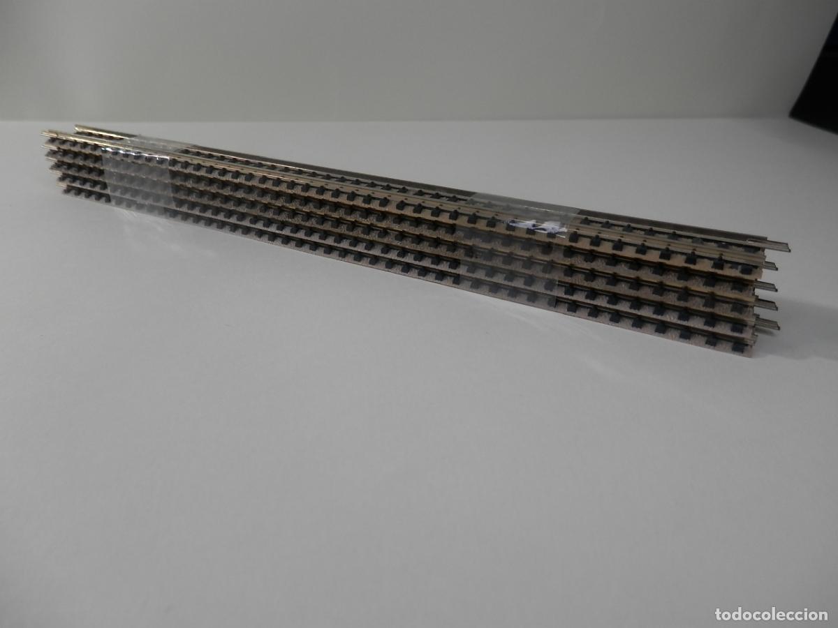Trenes escala: LOTE 5 VIAS RECTAS LARGAS ESCALA N DE FLEISCHMANN REF 9100