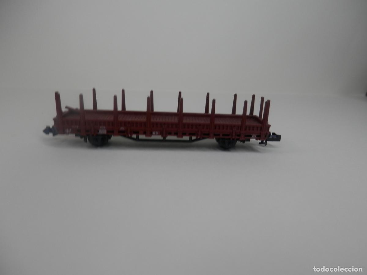 Trenes escala: VAGON TELERO ESCALA N DE FLEISCHMANN - Foto 2