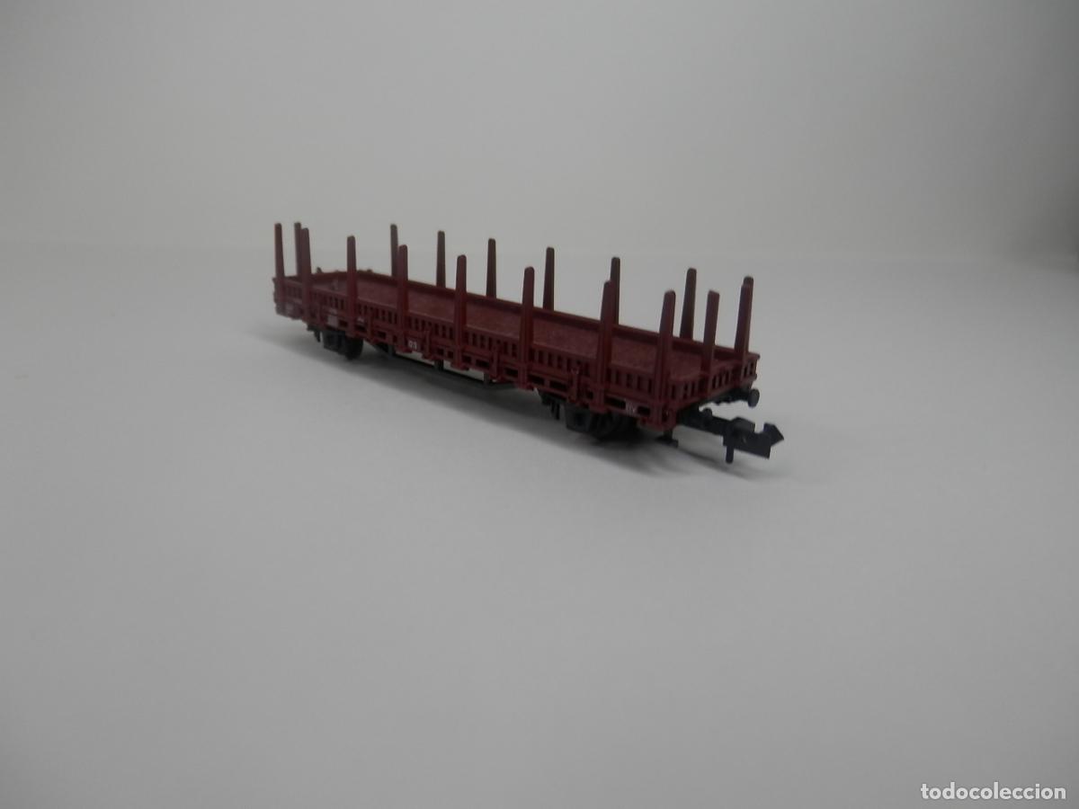 Trenes escala: VAGON TELERO ESCALA N DE FLEISCHMANN - Foto 3