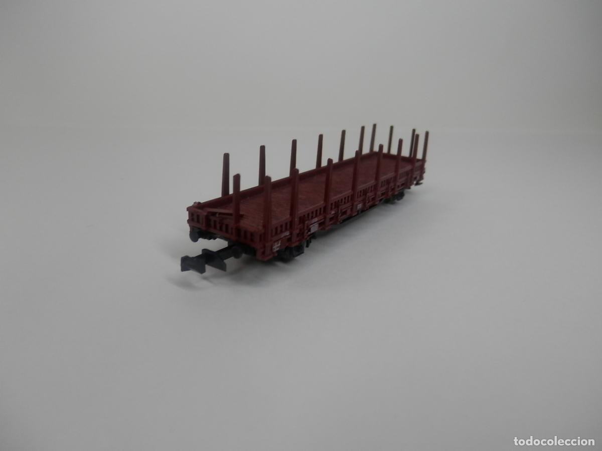 Trenes escala: VAGON TELERO ESCALA N DE FLEISCHMANN - Foto 4