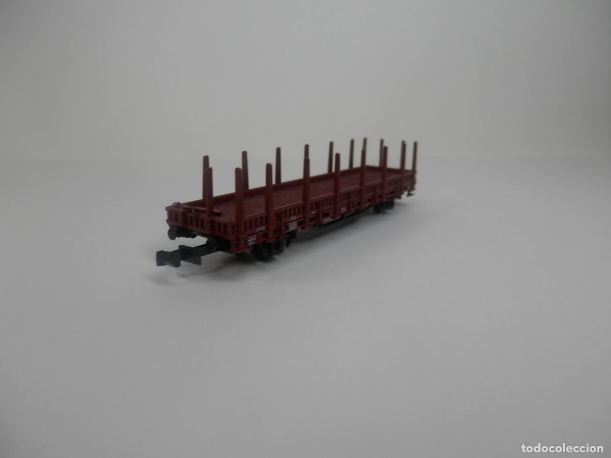Trenes escala: VAGON TELERO ESCALA N DE FLEISCHMANN - Foto 5