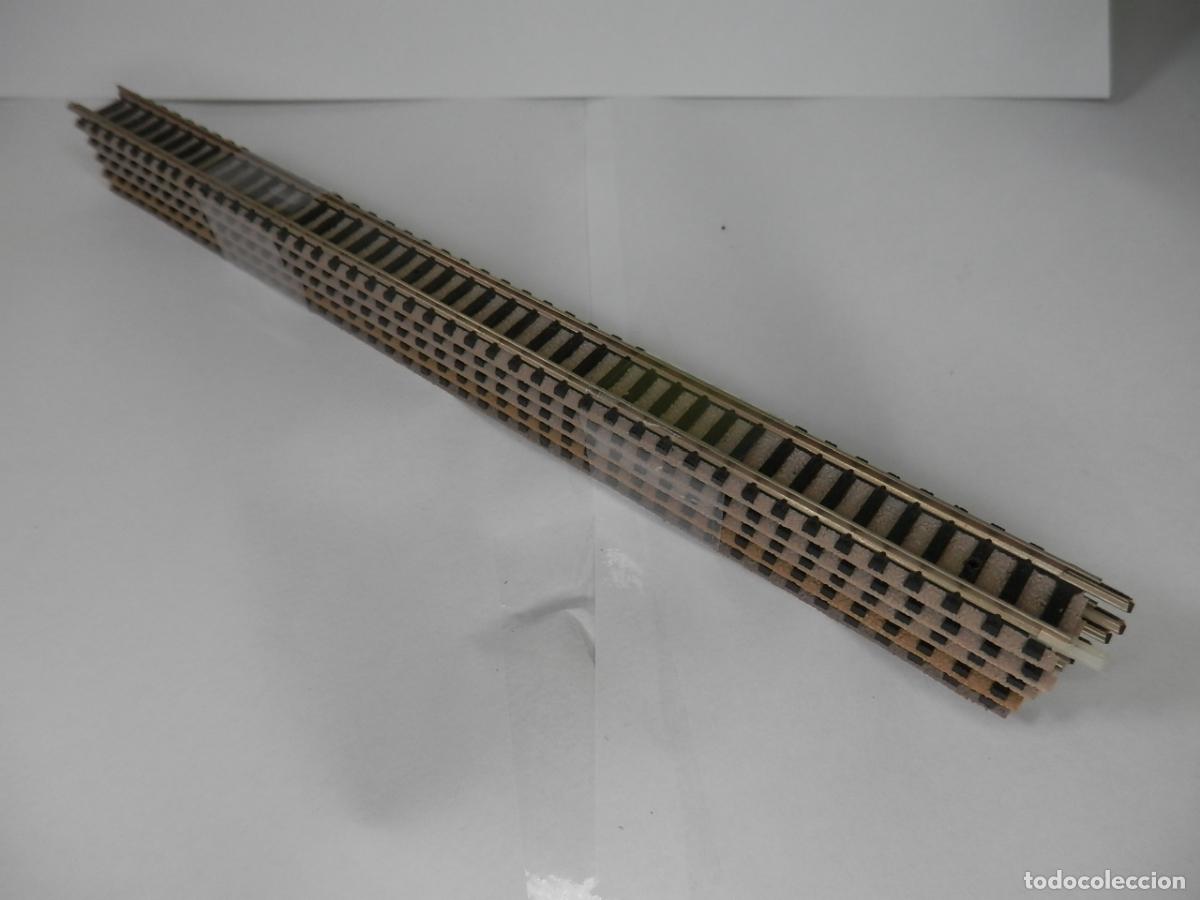 Trenes escala: LOTE 5 VIAS RECTAS REF 9100 ESCALA N DE FLEISCHMANN - Foto 5