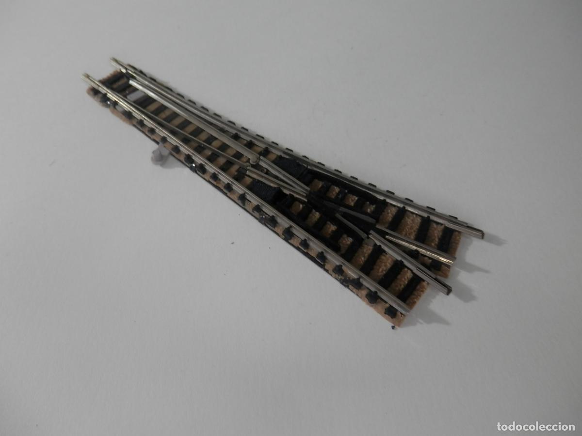 Trenes escala: DESVIO MANUAL IZQUIERDO ESCALA N DE FLEISCHMANN - Foto 3