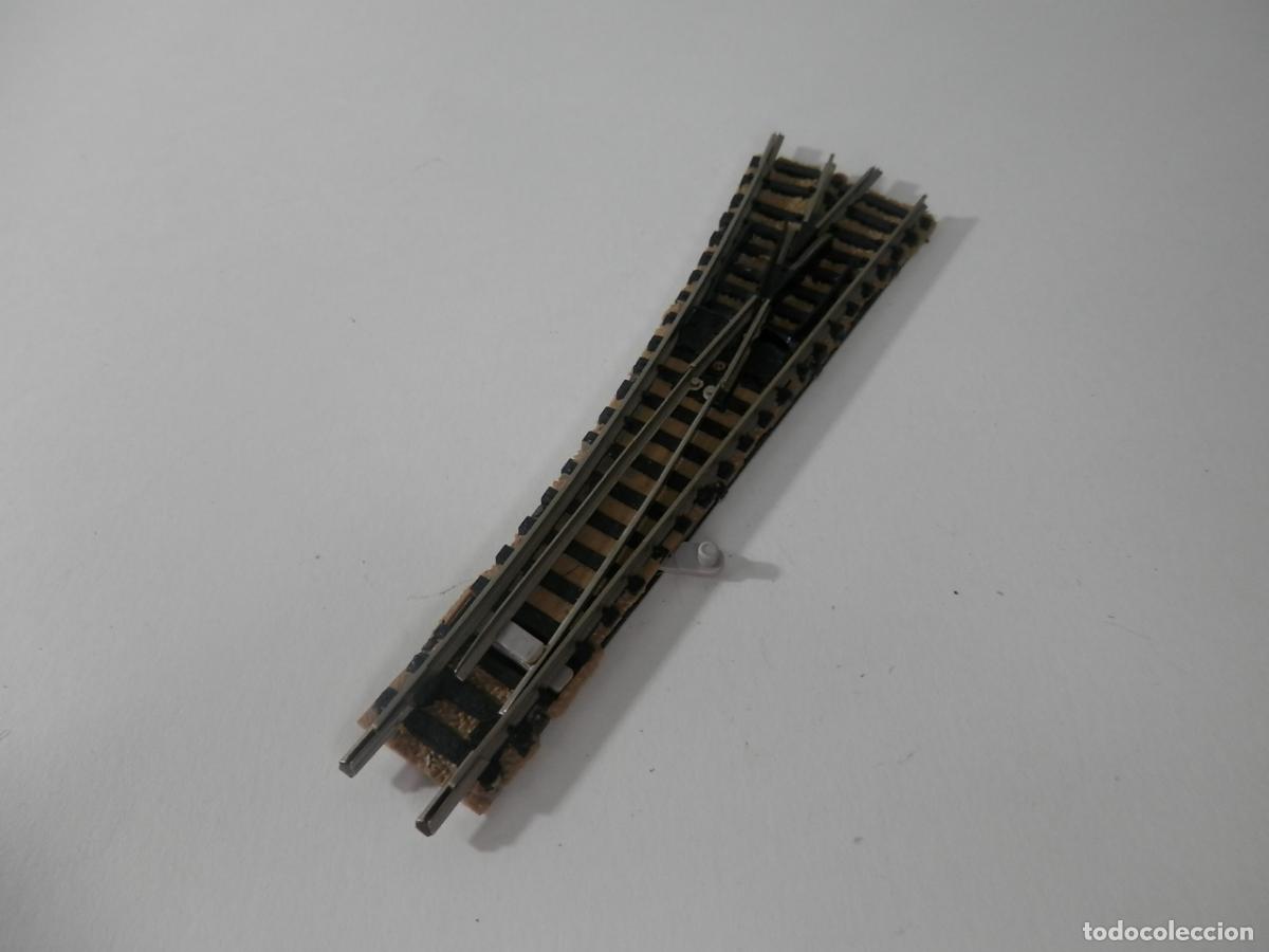 Trenes escala: DESVIO MANUAL IZQUIERDO ESCALA N DE FLEISCHMANN - Foto 1