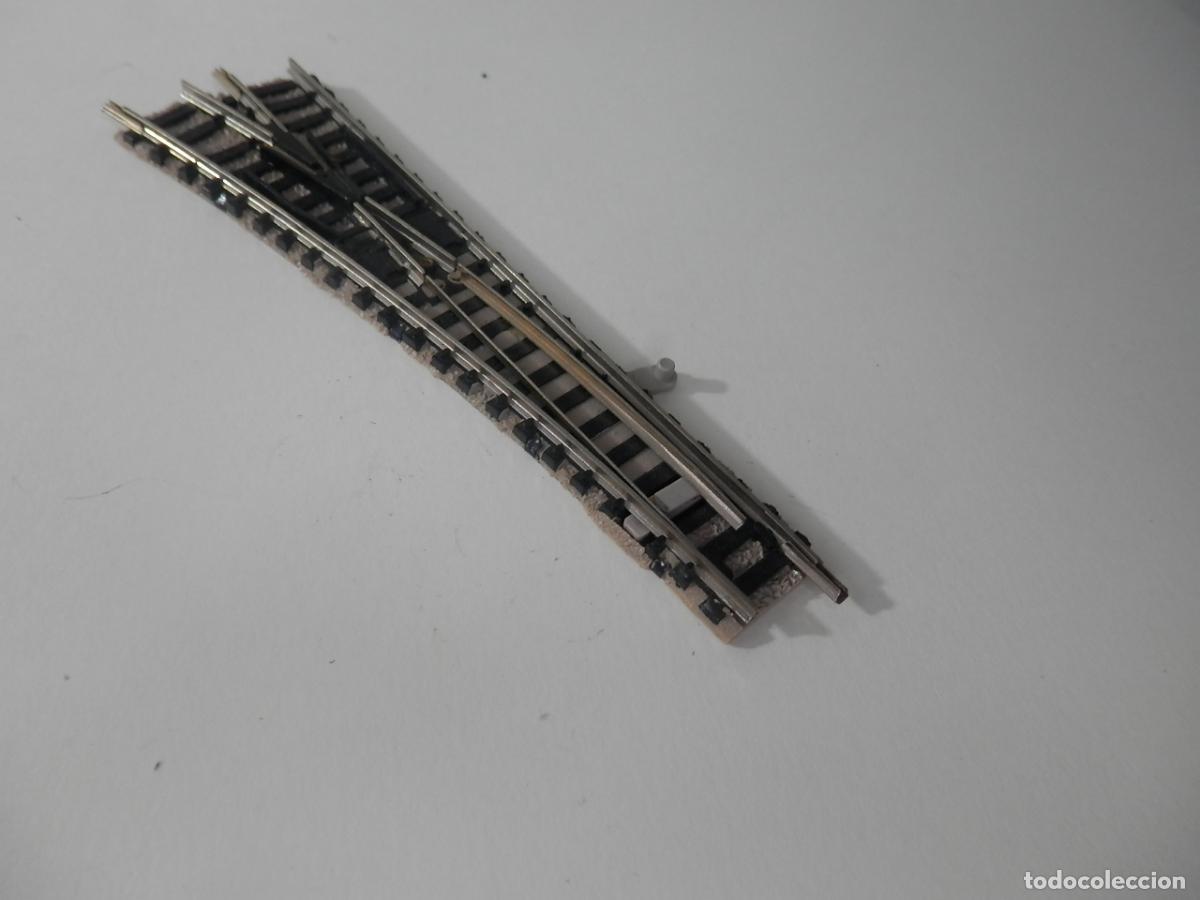 Trenes escala: DESVIO MANUAL IZQUIERDO ESCALA N DE FLEISCHMANN - Foto 4