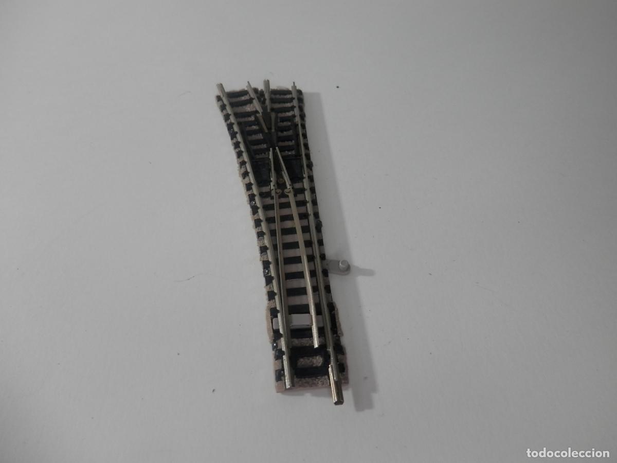 Trenes escala: DESVIO MANUAL IZQUIERDO ESCALA N DE FLEISCHMANN - Foto 1
