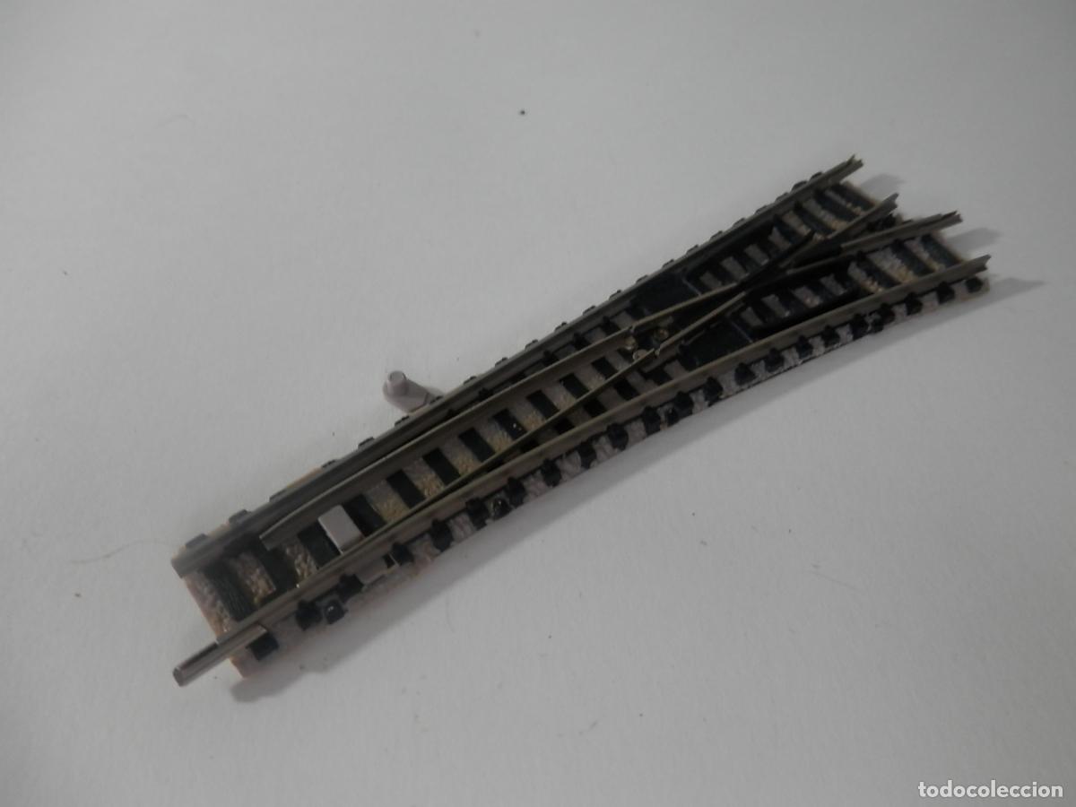 Trenes escala: DESVIO MANUAL DERECHO ESCALA N DE FLEISCHMANN - Foto 4