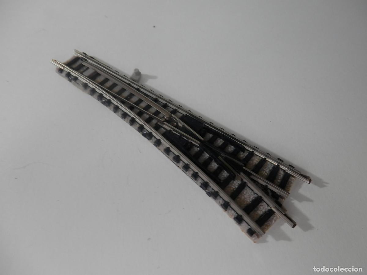 Trenes escala: DESVIO MANUAL DERECHO ESCALA N DE FLEISCHMANN - Foto 5