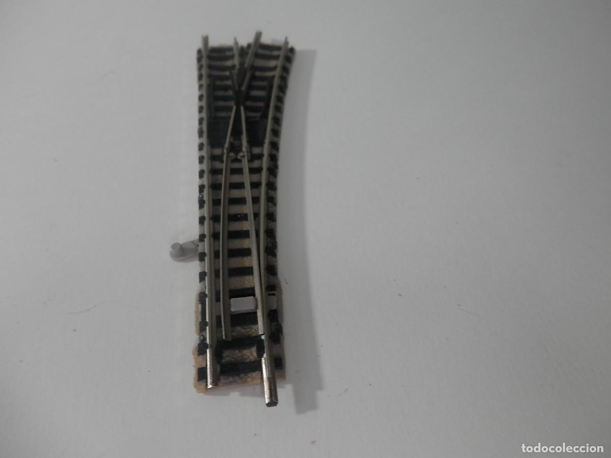Trenes escala: DESVIO MANUAL DERECHO ESCALA N DE FLEISCHMANN