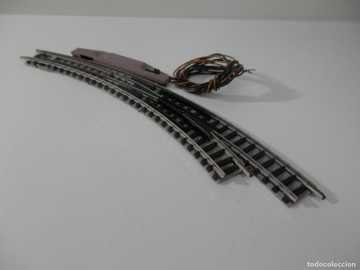 Trenes escala: DESVIO ELECTRICO EN CURVA ESCALA N DE FLEISCHMANN - Foto 3