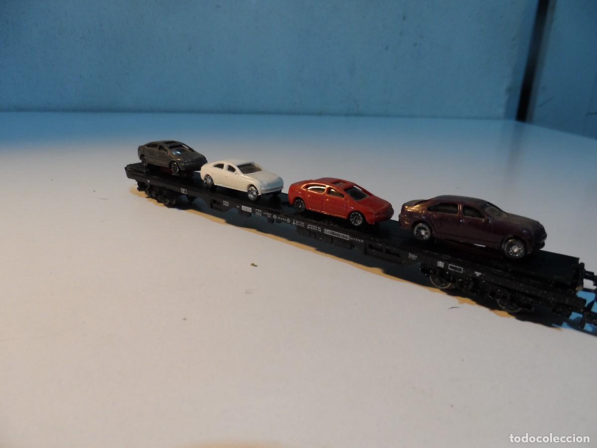 Trenes escala: VAGON FLEISCHMANN CON COCHES ESCALA N - Foto 3