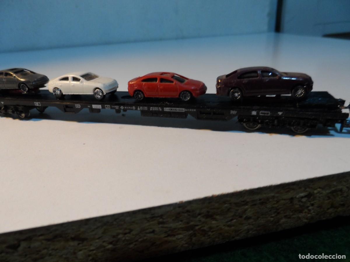 Trenes escala: VAGON FLEISCHMANN CON COCHES ESCALA N - Foto 4