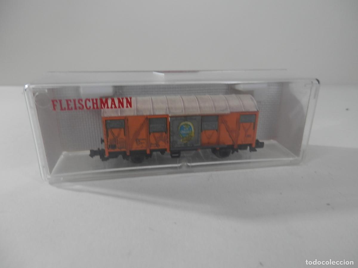 Trenes escala: VAGON CERRADO ESCALA N DE FLEISCHMANN - Foto 1