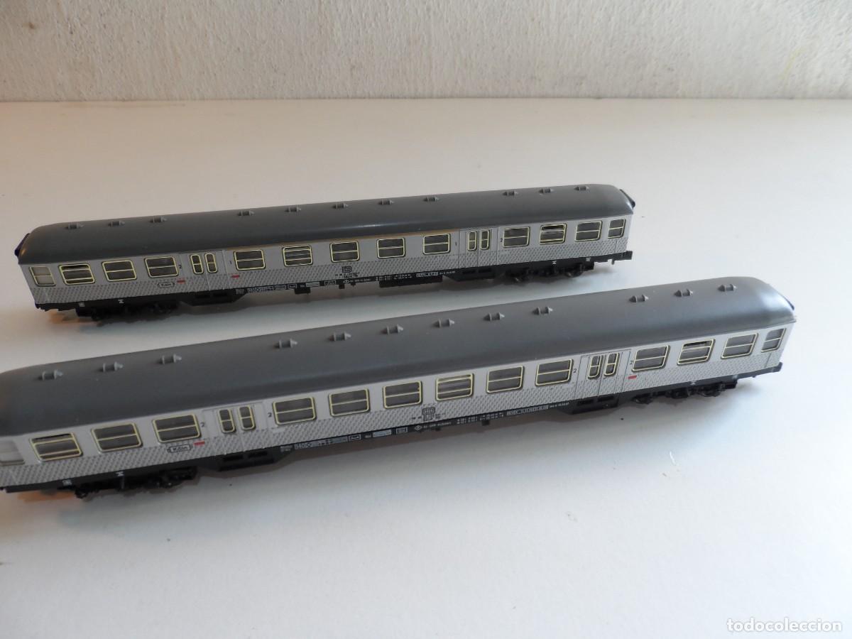 Trenes escala: VAGONES FLEISCHMANN 8121-8122 DB SILBERLING ESCALA N