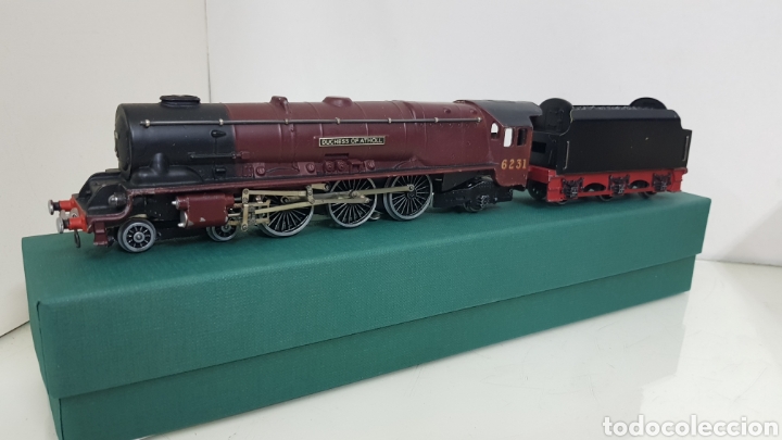 Trenes Escala: Hornby dublo locomotora escala H0 corriente continua a 3 raíles 6231 granate de 29 cm - Foto 1 - 288968228