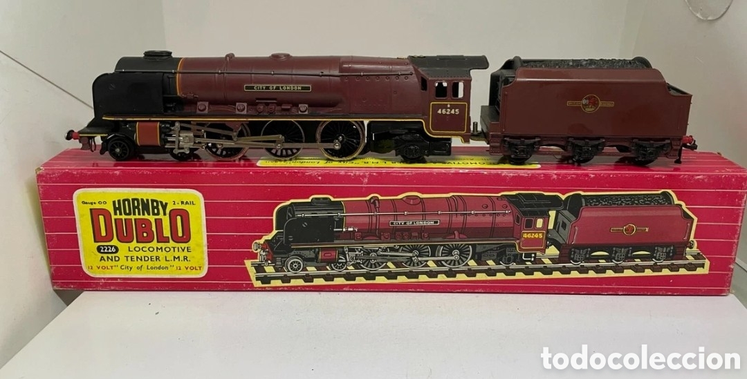 Trenes Escala: Locomotora Hornby Dublo 2226 City of London H0 (00). A&ntilde;o 1960