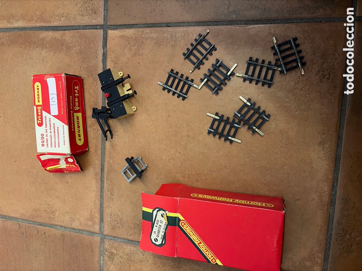 Comboios Escala: Lote 5 quarter ST REF 610 topes de via H0 plastico HORNBY