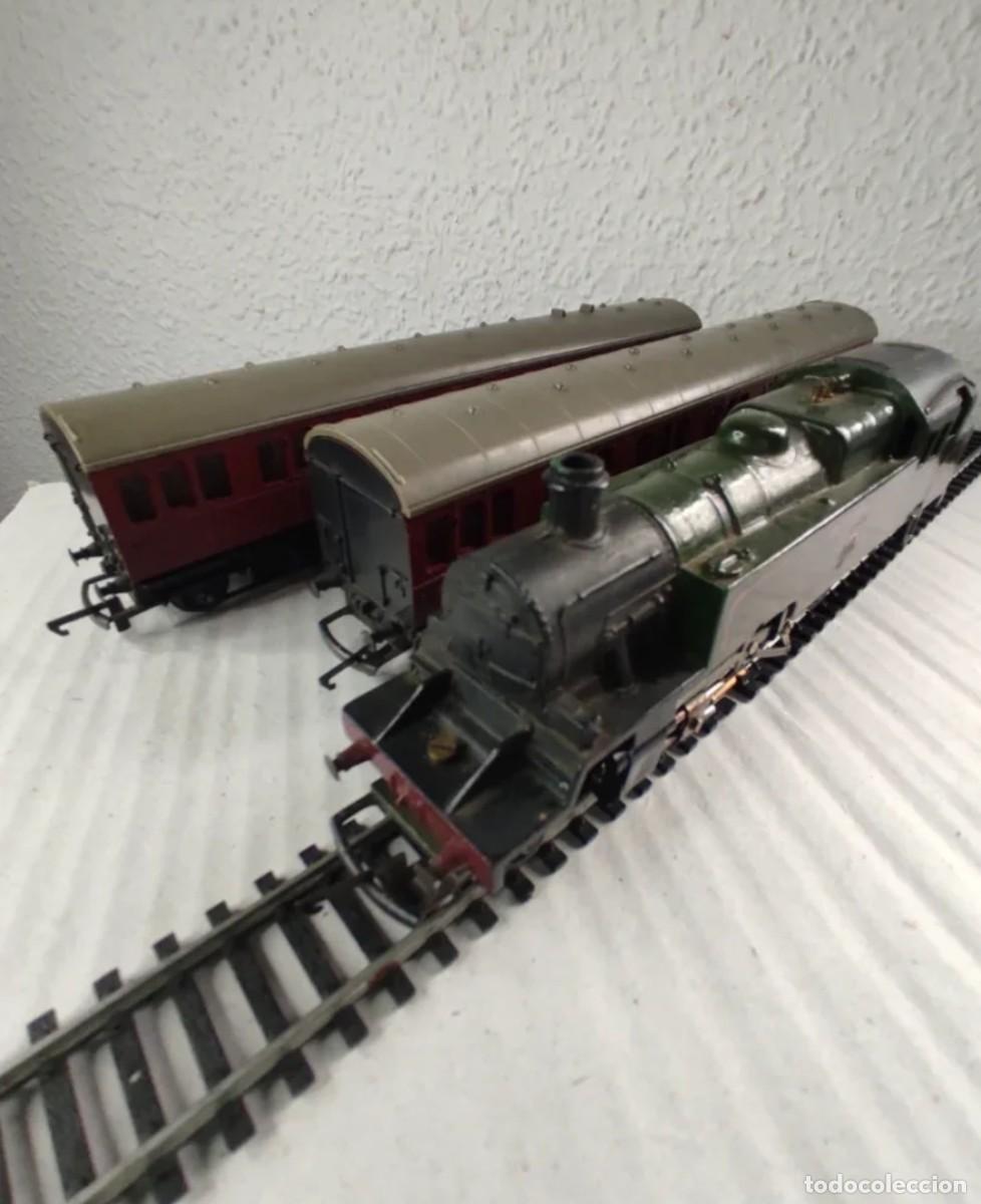 Trenes escala: Locomotora vapor y 2 vagones