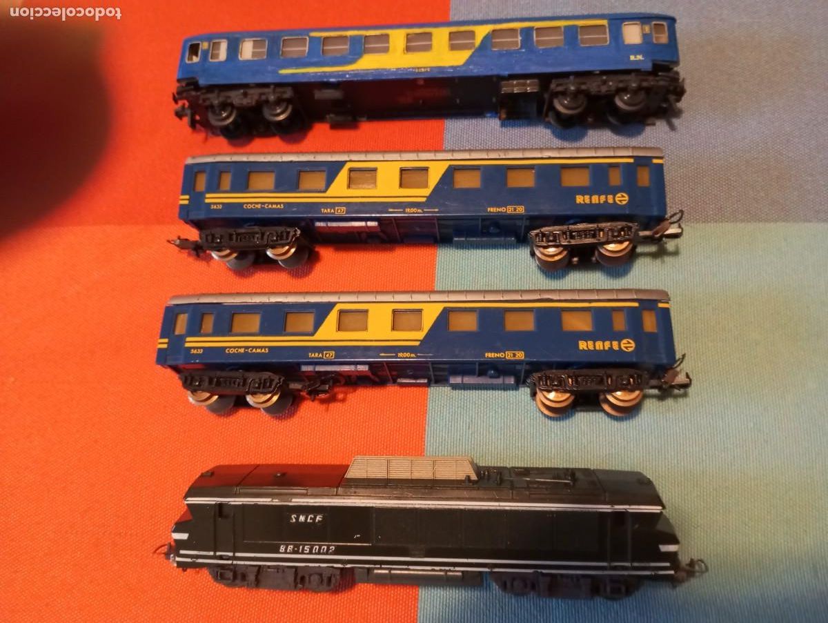 Comboios Escala: en venta tren de la E.HO Md mil rayas locomotora y tres vagones BUEN ESTADO