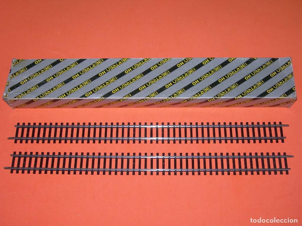 Trenes Escala: IBERTREN H0 - 2 V&Iacute;AS RECTAS LARGAS EN SU CAJA ORIGINAL - SIN USO -