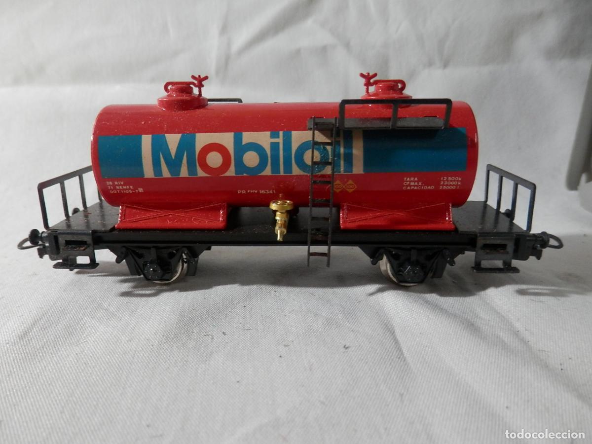 Trenes escala: VAGON CISTERNA MOBILOIL ESCALA HO DE IBERTREN