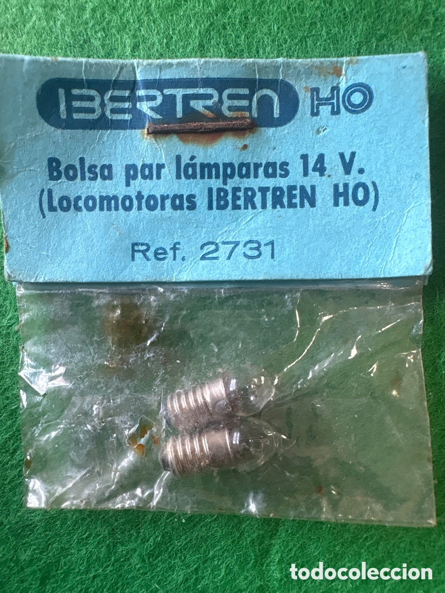 Trains &Eacute;chelle: Par de l&aacute;mparas bombillas Ibertren HO para locomotoras 14V (A5)