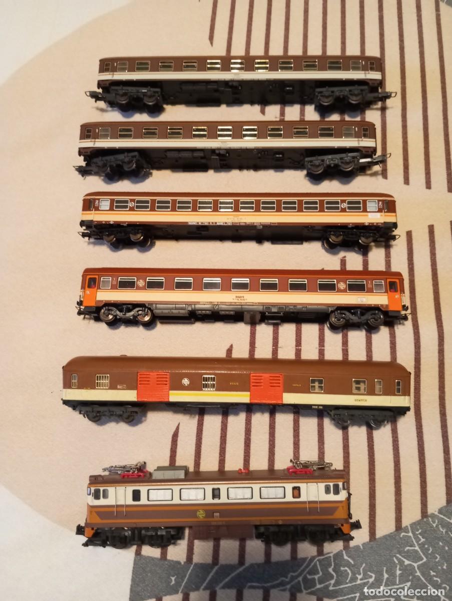 Trenes escala: tren de larga distancia de la E.HO.1.87.analogico en muy buen estado
