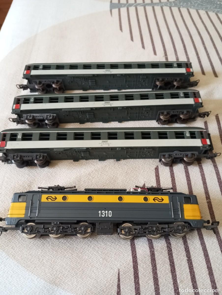 Trenes escala: tren de larga distancia de la E.HO 1.87 en muy buen estado (no rodado solo en exposicion)