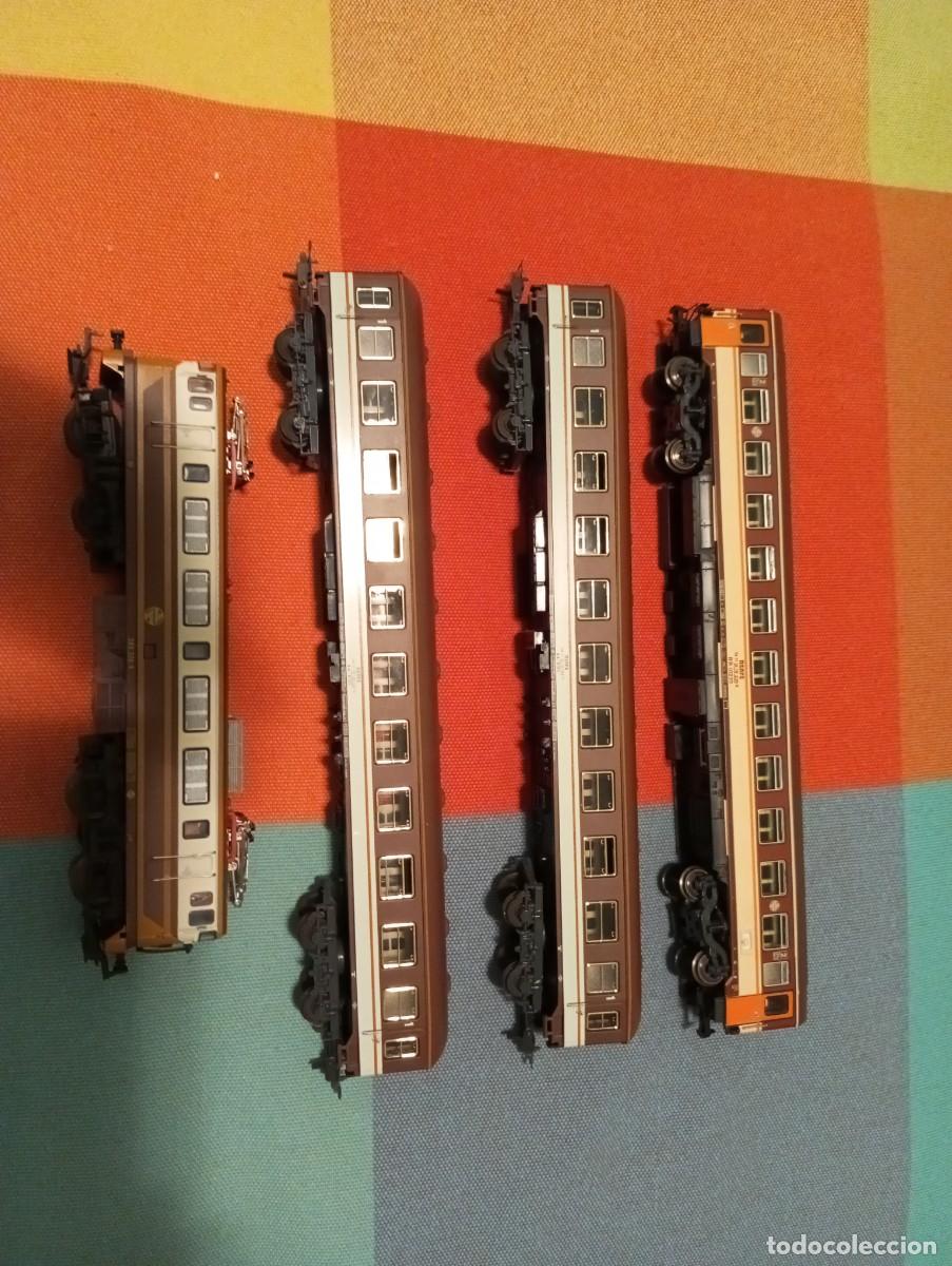 Trenes escala: tren Md ESTRELLA de IBERTREN E.HO 1.87 analogico locomotora y 4 vagones