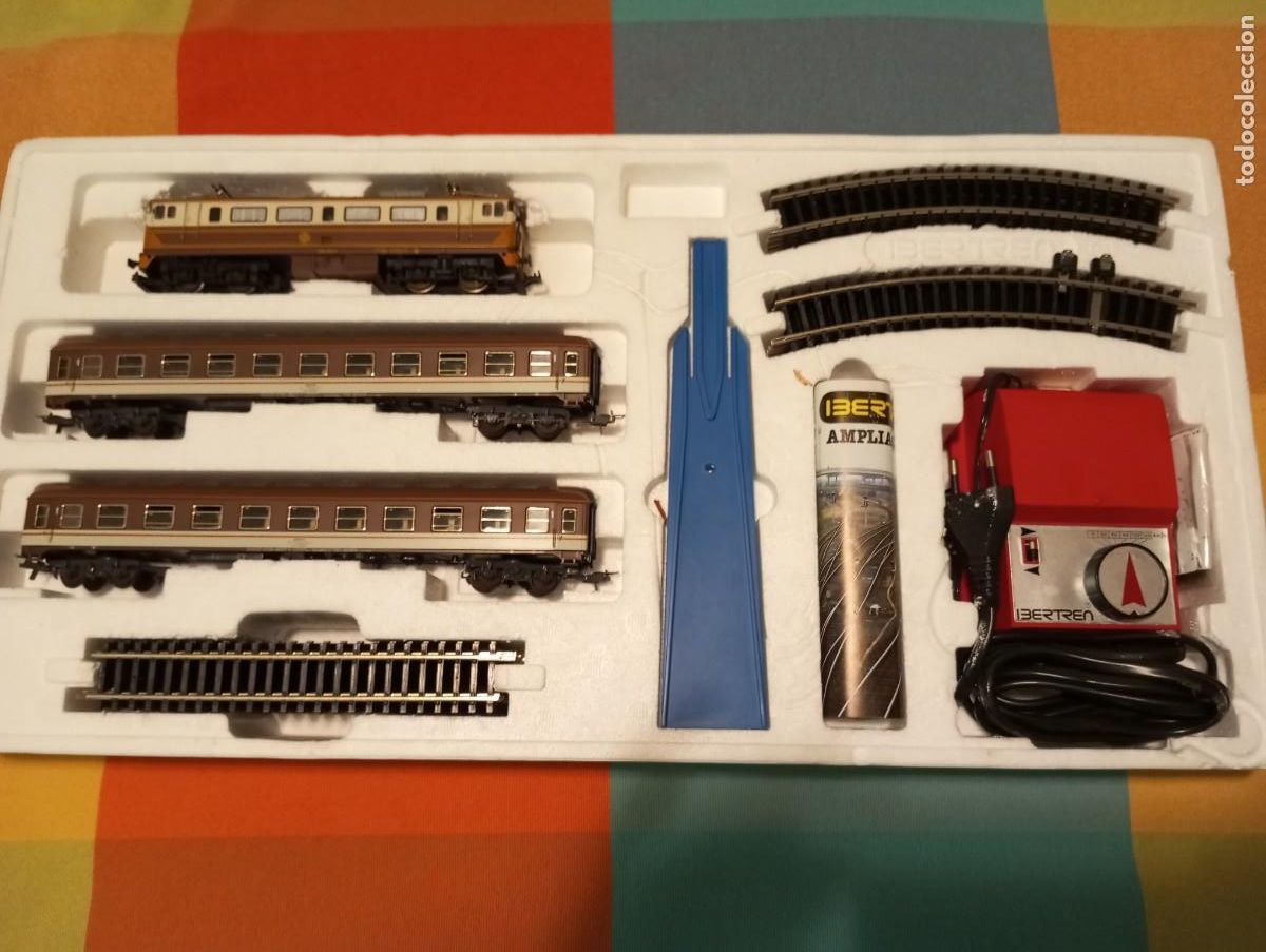 Trenes escala: caja de tren electrico Md ESTRELLA de IBERTREN de la E.HO .1.87 MUY BUEN ESTADO semi nuevo