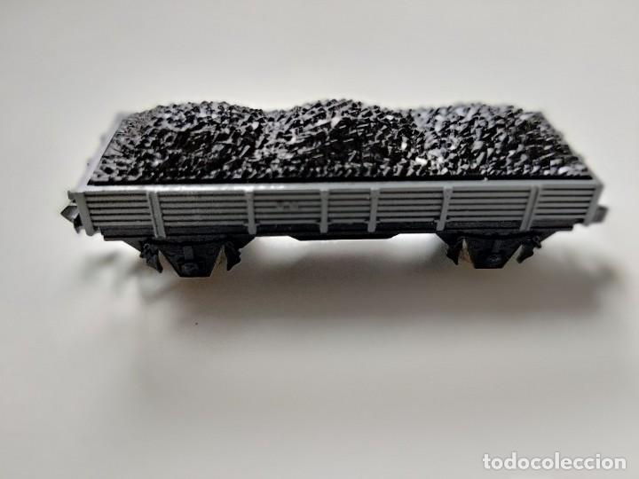 Trenes escala: IBERTREN N - VAG&Oacute;N BORDE BAJO CON CARGA REF. 306